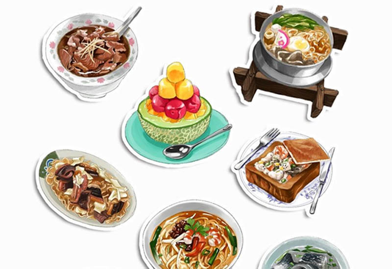 布漾 貼紙包-台南美食